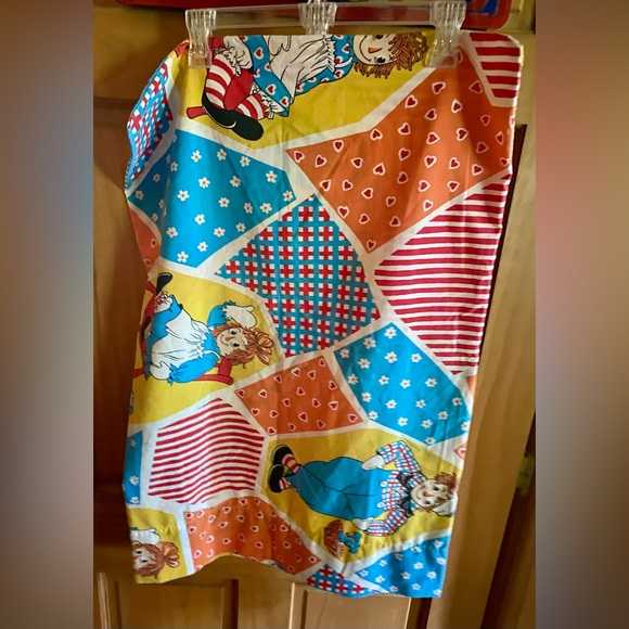 💕Pacific Raggedy Ann & Andy Standard Patchwork Pillowcase💕 Vintage - Picture 3 of 10